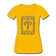 Load image into Gallery viewer, Aries Women’s Premium T-Shirt - sun yellow