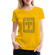 Load image into Gallery viewer, Aries Women’s Premium T-Shirt - sun yellow