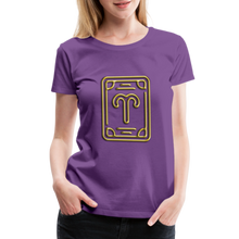 Load image into Gallery viewer, Aries Women’s Premium T-Shirt - purple