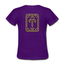 Load image into Gallery viewer, Aries Gold Women&#39;s T-Shirt - purple