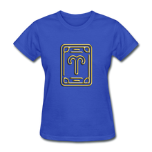 Load image into Gallery viewer, Aries Gold Women&#39;s T-Shirt - royal blue