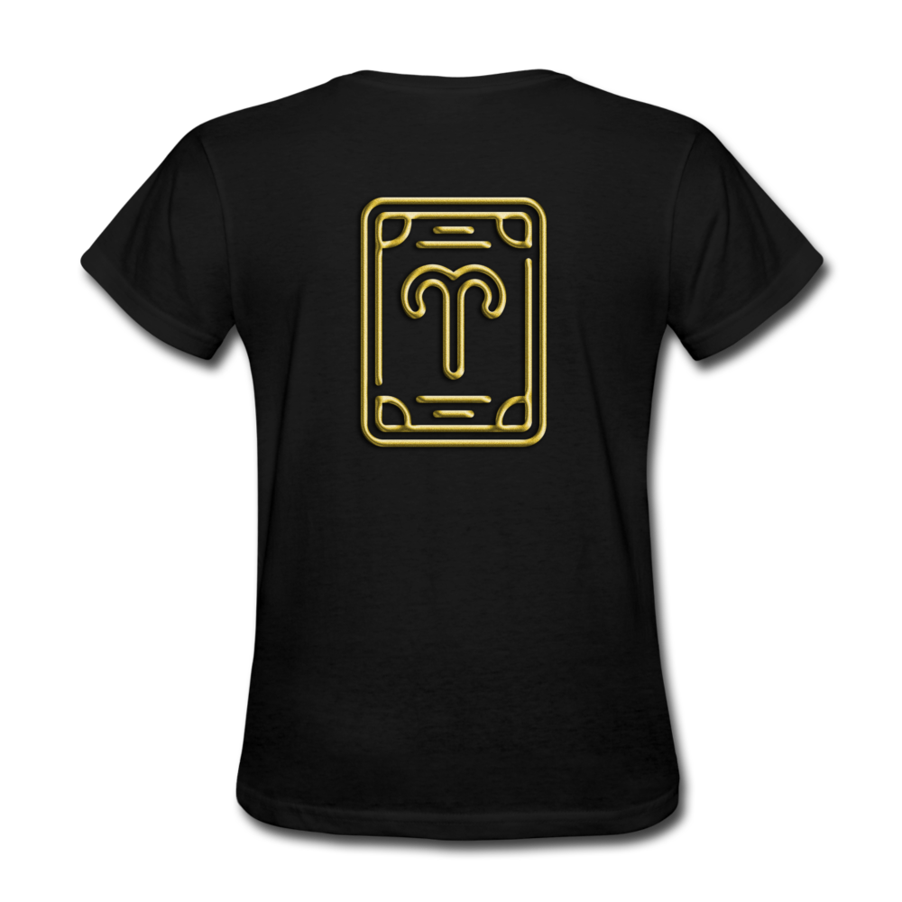 Aries Gold Women's T-Shirt - black