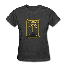 Load image into Gallery viewer, Aries Gold Women&#39;s T-Shirt - heather black