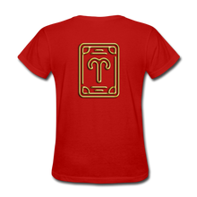 Load image into Gallery viewer, Aries Gold Women&#39;s T-Shirt - red