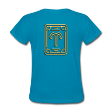 Load image into Gallery viewer, Aries Gold Women&#39;s T-Shirt - turquoise