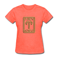 Load image into Gallery viewer, Aries Gold Women&#39;s T-Shirt - heather coral