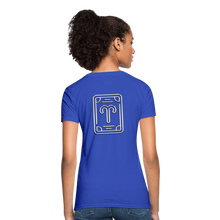 Carica l&#39;immagine nel visualizzatore di Gallery, Aries Chrome Women&#39;s T-Shirt - royal blue