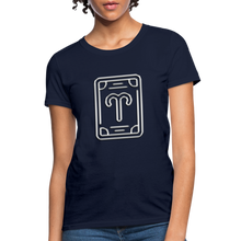Carica l&#39;immagine nel visualizzatore di Gallery, Aries Chrome Women&#39;s T-Shirt - navy