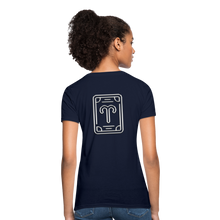 Carica l&#39;immagine nel visualizzatore di Gallery, Aries Chrome Women&#39;s T-Shirt - navy