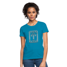 Carica l&#39;immagine nel visualizzatore di Gallery, Aries Chrome Women&#39;s T-Shirt - turquoise