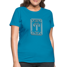 Carica l&#39;immagine nel visualizzatore di Gallery, Aries Chrome Women&#39;s T-Shirt - turquoise