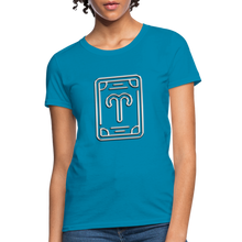 Carica l&#39;immagine nel visualizzatore di Gallery, Aries Chrome Women&#39;s T-Shirt - turquoise