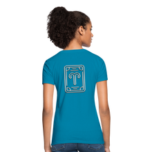 Carica l&#39;immagine nel visualizzatore di Gallery, Aries Chrome Women&#39;s T-Shirt - turquoise