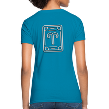 Carica l&#39;immagine nel visualizzatore di Gallery, Aries Chrome Women&#39;s T-Shirt - turquoise