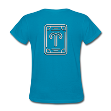 Carica l&#39;immagine nel visualizzatore di Gallery, Aries Chrome Women&#39;s T-Shirt - turquoise