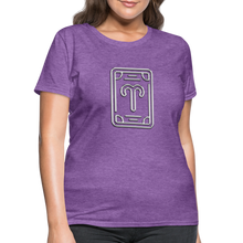Carica l&#39;immagine nel visualizzatore di Gallery, Aries Chrome Women&#39;s T-Shirt - purple heather