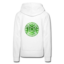 Carica l&#39;immagine nel visualizzatore di Gallery, Green Metal Sun Tribe Women’s Premium Hoodie - white