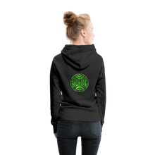 Carica l&#39;immagine nel visualizzatore di Gallery, Green Metal Sun Tribe Women’s Premium Hoodie - black