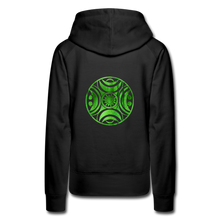 Carica l&#39;immagine nel visualizzatore di Gallery, Green Metal Sun Tribe Women’s Premium Hoodie - black