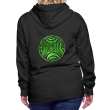 Carica l&#39;immagine nel visualizzatore di Gallery, Green Metal Sun Tribe Women’s Premium Hoodie - black