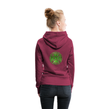 Carica l&#39;immagine nel visualizzatore di Gallery, Green Metal Sun Tribe Women’s Premium Hoodie - burgundy