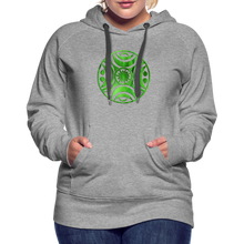 Carica l&#39;immagine nel visualizzatore di Gallery, Green Metal Sun Tribe Women’s Premium Hoodie - heather grey