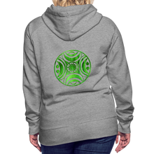 Carica l&#39;immagine nel visualizzatore di Gallery, Green Metal Sun Tribe Women’s Premium Hoodie - heather grey