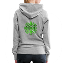 Carica l&#39;immagine nel visualizzatore di Gallery, Green Metal Sun Tribe Women’s Premium Hoodie - heather grey