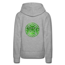 Carica l&#39;immagine nel visualizzatore di Gallery, Green Metal Sun Tribe Women’s Premium Hoodie - heather grey