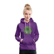 Carica l&#39;immagine nel visualizzatore di Gallery, Green Metal Sun Tribe Women’s Premium Hoodie - purple