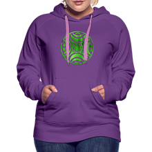 Carica l&#39;immagine nel visualizzatore di Gallery, Green Metal Sun Tribe Women’s Premium Hoodie - purple