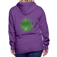 Carica l&#39;immagine nel visualizzatore di Gallery, Green Metal Sun Tribe Women’s Premium Hoodie - purple