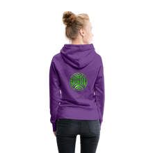 Carica l&#39;immagine nel visualizzatore di Gallery, Green Metal Sun Tribe Women’s Premium Hoodie - purple