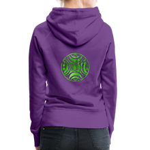 Carica l&#39;immagine nel visualizzatore di Gallery, Green Metal Sun Tribe Women’s Premium Hoodie - purple
