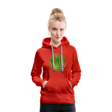 Carica l&#39;immagine nel visualizzatore di Gallery, Green Metal Sun Tribe Women’s Premium Hoodie - red