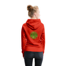 Carica l&#39;immagine nel visualizzatore di Gallery, Green Metal Sun Tribe Women’s Premium Hoodie - red