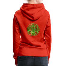 Carica l&#39;immagine nel visualizzatore di Gallery, Green Metal Sun Tribe Women’s Premium Hoodie - red