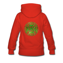 Carica l&#39;immagine nel visualizzatore di Gallery, Green Metal Sun Tribe Women’s Premium Hoodie - red