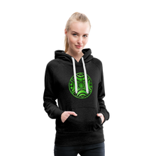 Carica l&#39;immagine nel visualizzatore di Gallery, Green Metal Sun Tribe Women’s Premium Hoodie - charcoal grey