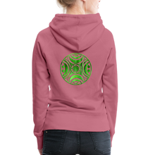Carica l&#39;immagine nel visualizzatore di Gallery, Green Metal Sun Tribe Women’s Premium Hoodie - mauve