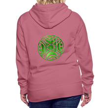Carica l&#39;immagine nel visualizzatore di Gallery, Green Metal Sun Tribe Women’s Premium Hoodie - mauve