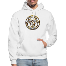 Load image into Gallery viewer, Tri Circle Gildan Heavy Blend Adult Hoodie - white