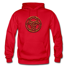 Load image into Gallery viewer, Tri Circle Gildan Heavy Blend Adult Hoodie - red