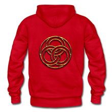 Load image into Gallery viewer, Tri Circle Gildan Heavy Blend Adult Hoodie - red