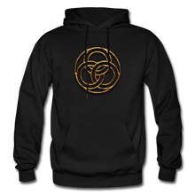 Load image into Gallery viewer, Tri Circle Gildan Heavy Blend Adult Hoodie - black