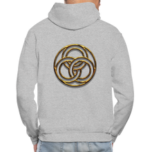 Load image into Gallery viewer, Tri Circle Gildan Heavy Blend Adult Hoodie - heather gray