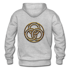 Load image into Gallery viewer, Tri Circle Gildan Heavy Blend Adult Hoodie - heather gray
