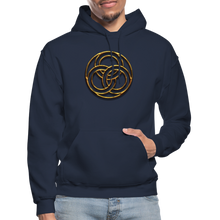 Load image into Gallery viewer, Tri Circle Gildan Heavy Blend Adult Hoodie - navy