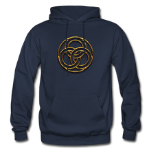 Load image into Gallery viewer, Tri Circle Gildan Heavy Blend Adult Hoodie - navy