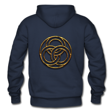 Load image into Gallery viewer, Tri Circle Gildan Heavy Blend Adult Hoodie - navy